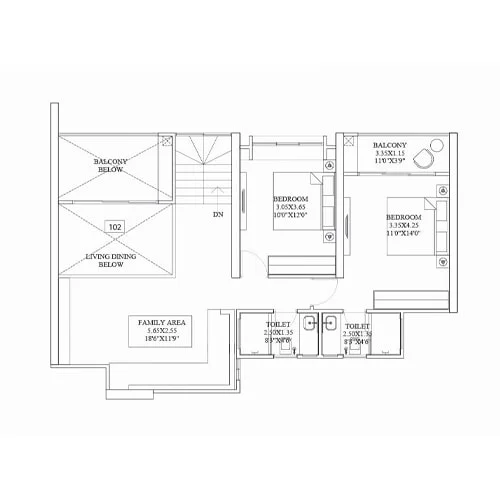 Global Inspira Hinjewadi 4 BHK Floor Plan Image